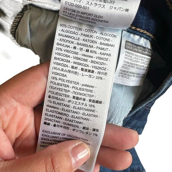 Levi’s Women’s Classic Straight Leg Jeans Dark Wash Size 32 - Picture 4 of 7